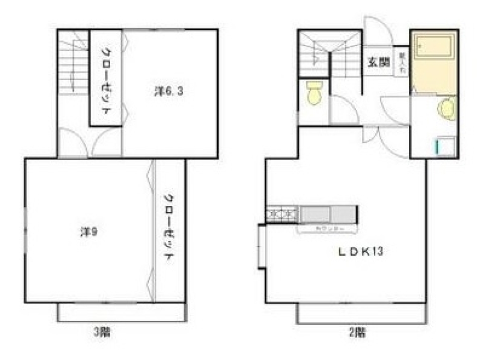 桜咲く、ゆとりライフの間取り図