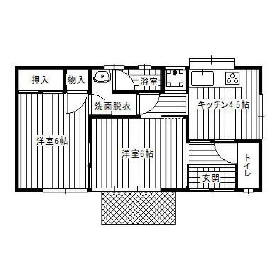 平屋ライフを楽しもう！の間取り図