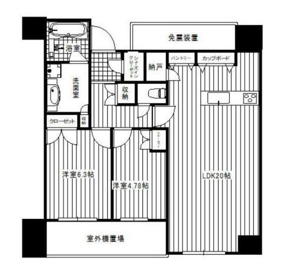 あれやこれやてんこ盛りの間取り図