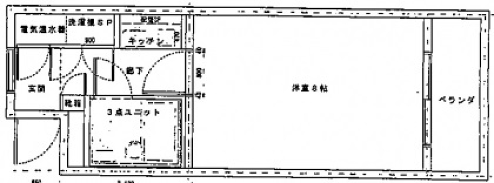 ジグザクロープと鉄骨のむき出しデザインが斬新なロフトの間取り図