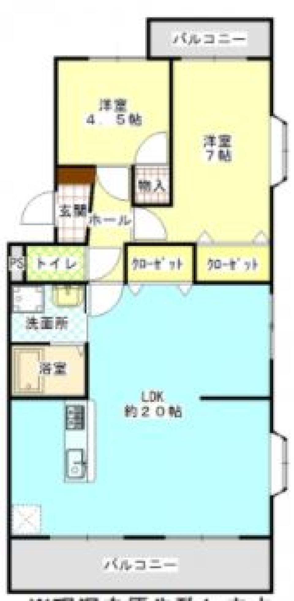 僕の自慢のLDKの間取り図