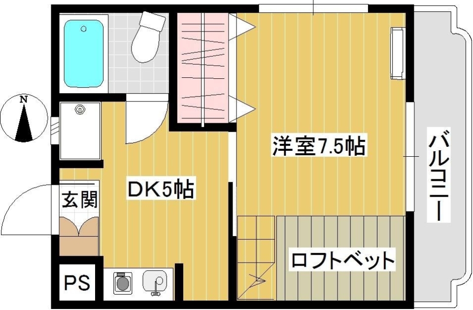 アンティーク魂の宿る部屋の間取り図