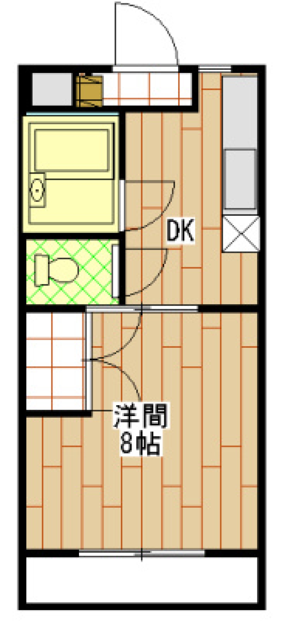 窓際カフェルーム。の間取り図