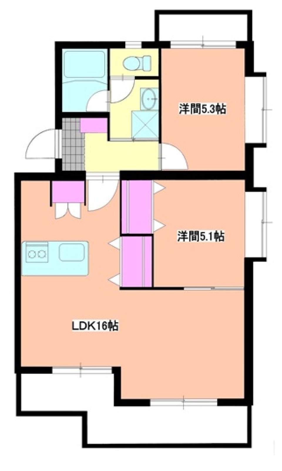 ダウンライトで大人格好いいの間取り図