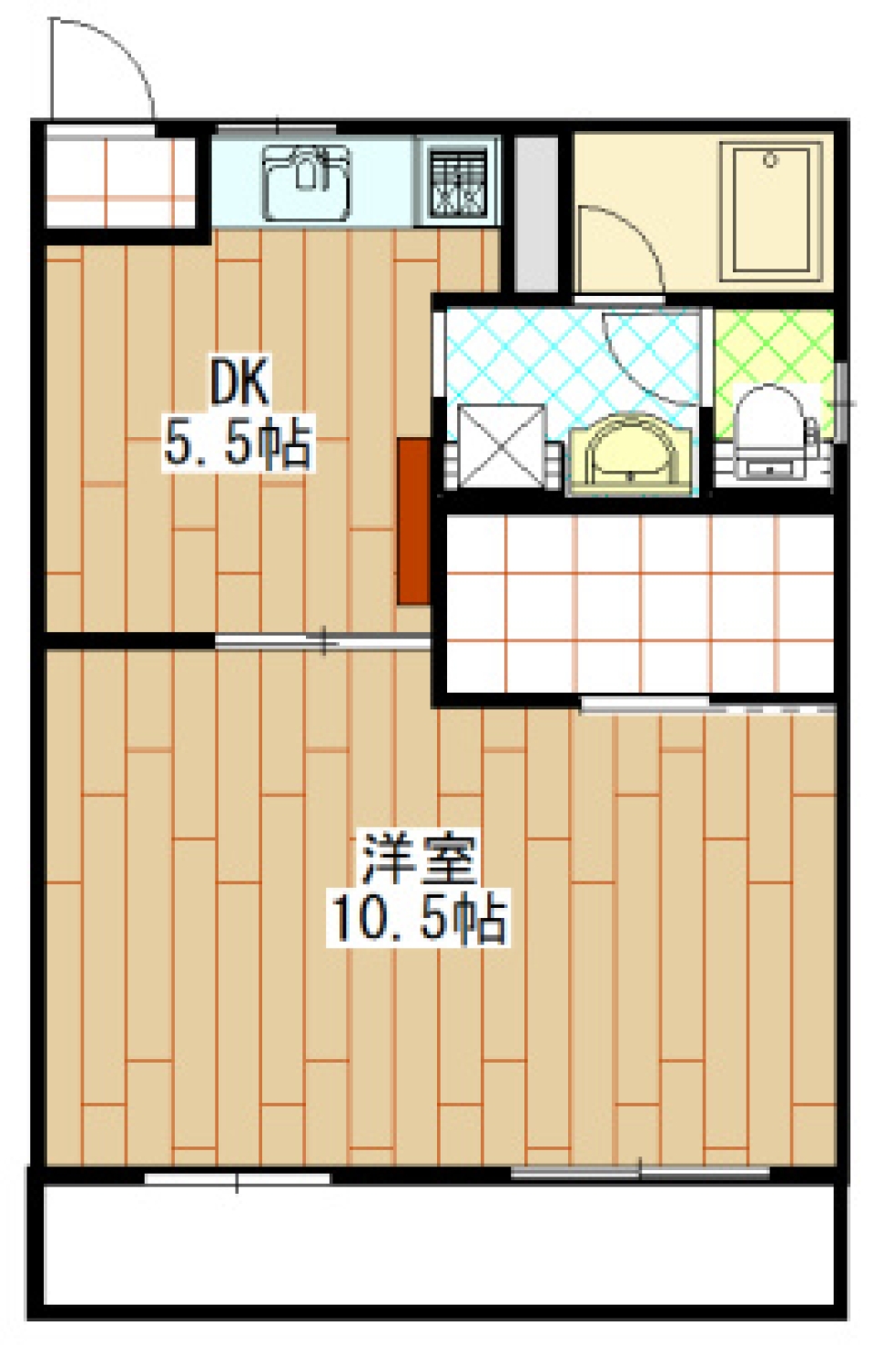 自分磨きの自宅学習室の間取り図