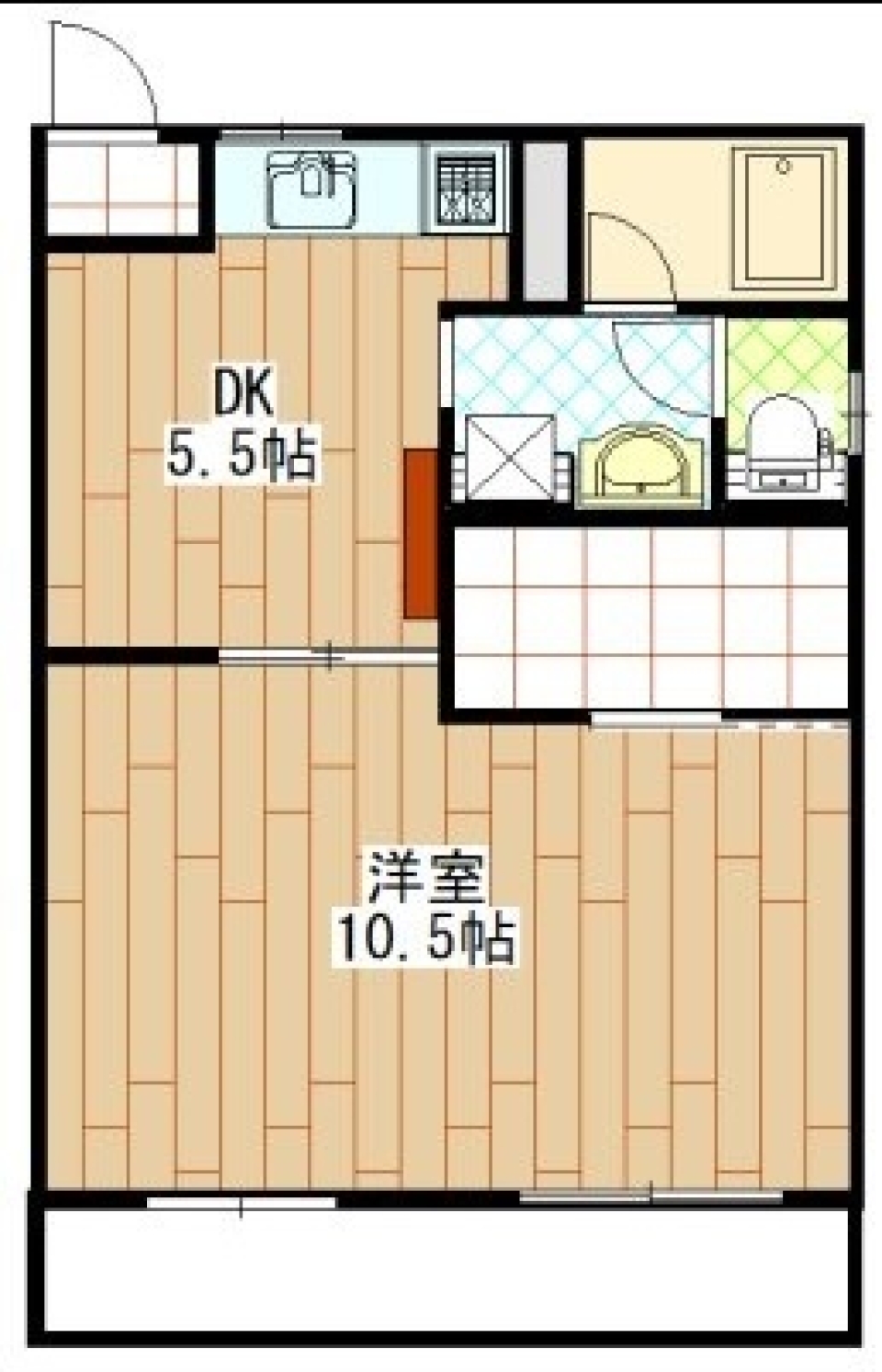 ねこのいるお部屋の間取り図