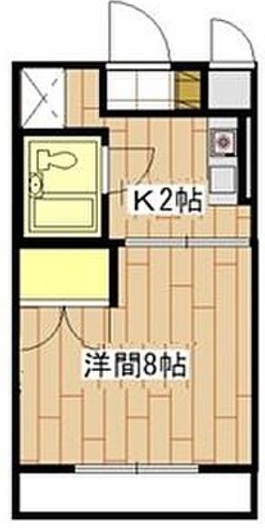 1Kの間取り。