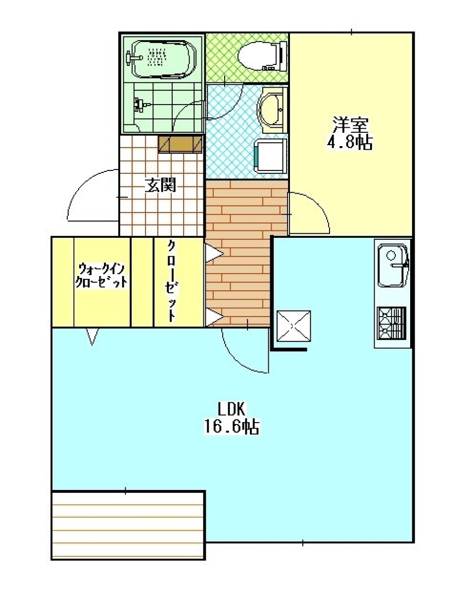 近未来ステーションKAKEGAWAの間取り図