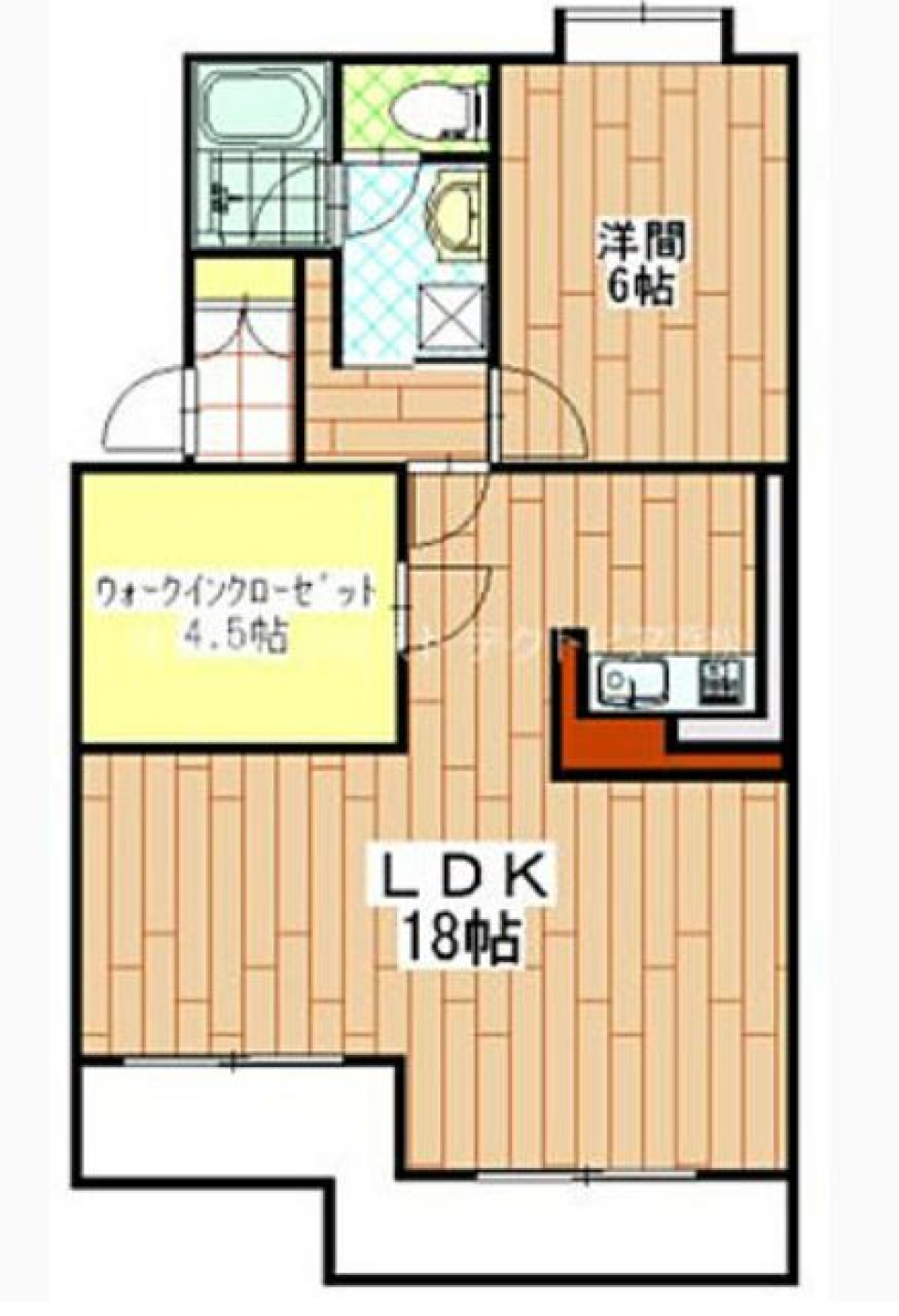 収納にこだわりアリの間取り図