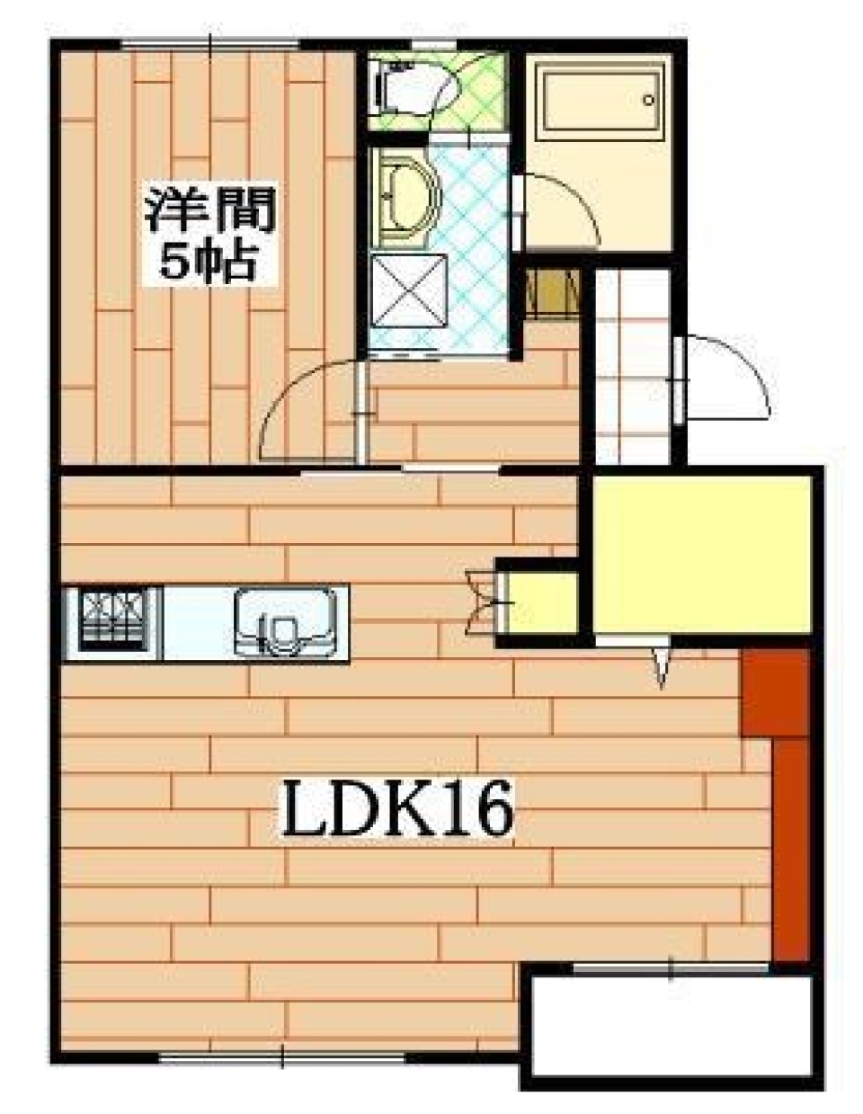 赤のルージュに憧れての間取り図