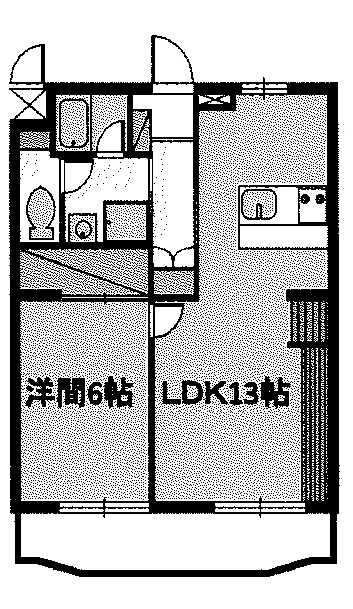 1人でも2人でもOKな広め１LDK。