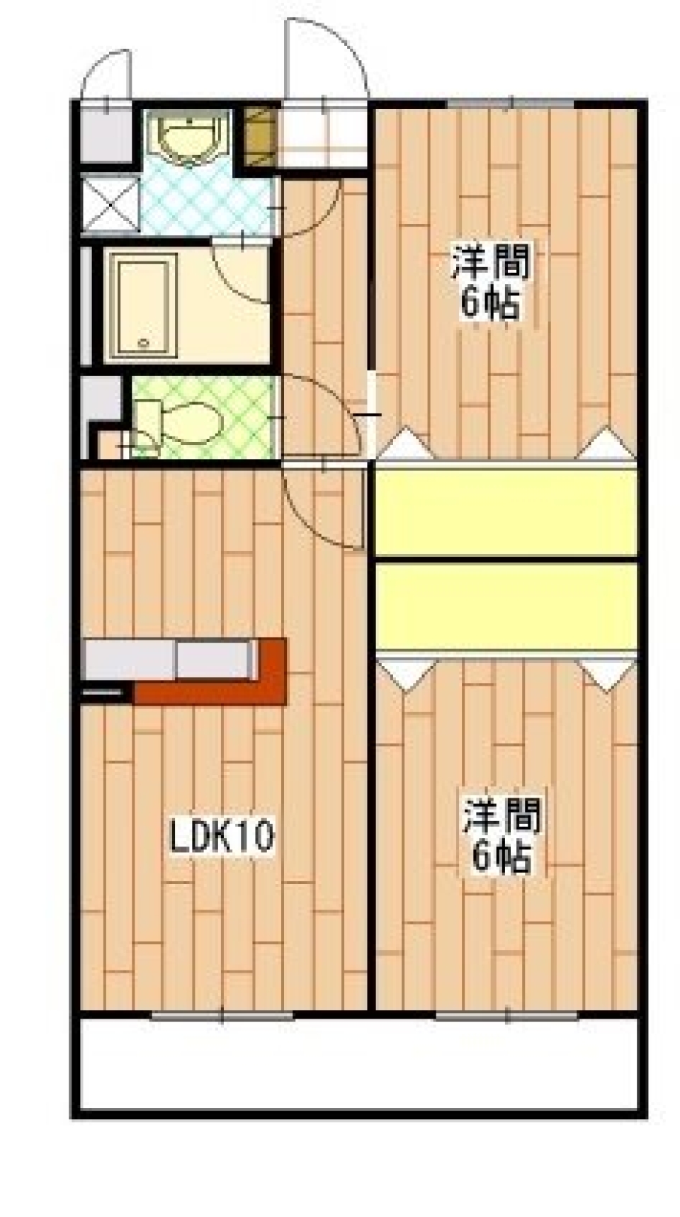 ホワイトブリックCAFE ROOMの間取り図