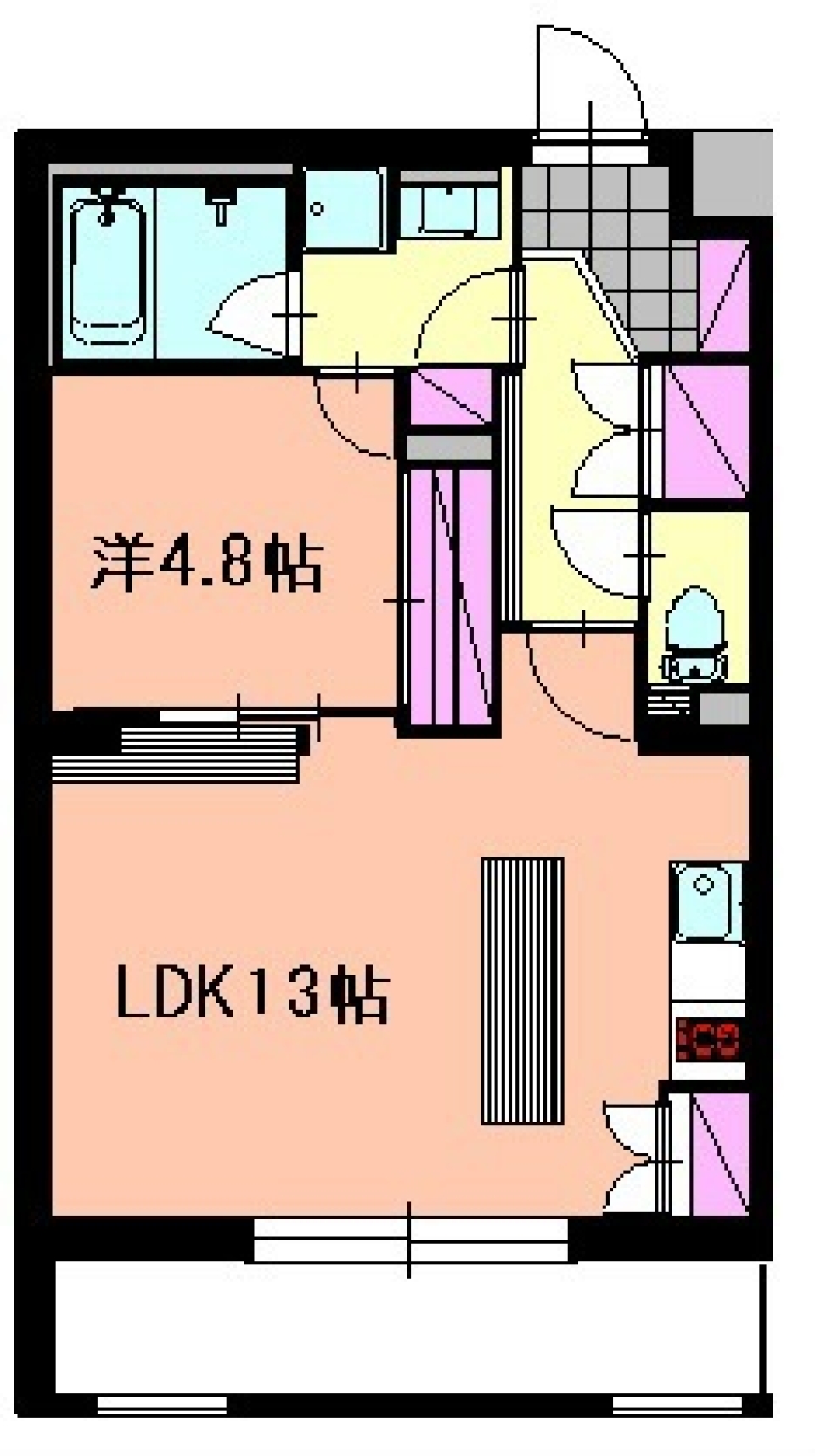 空が広い場所で迎えるホワイトテーブルの間取り図