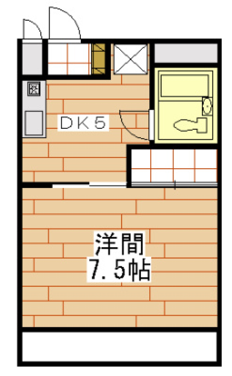 薄紅の壁紙が秋の日の～♪の間取り図