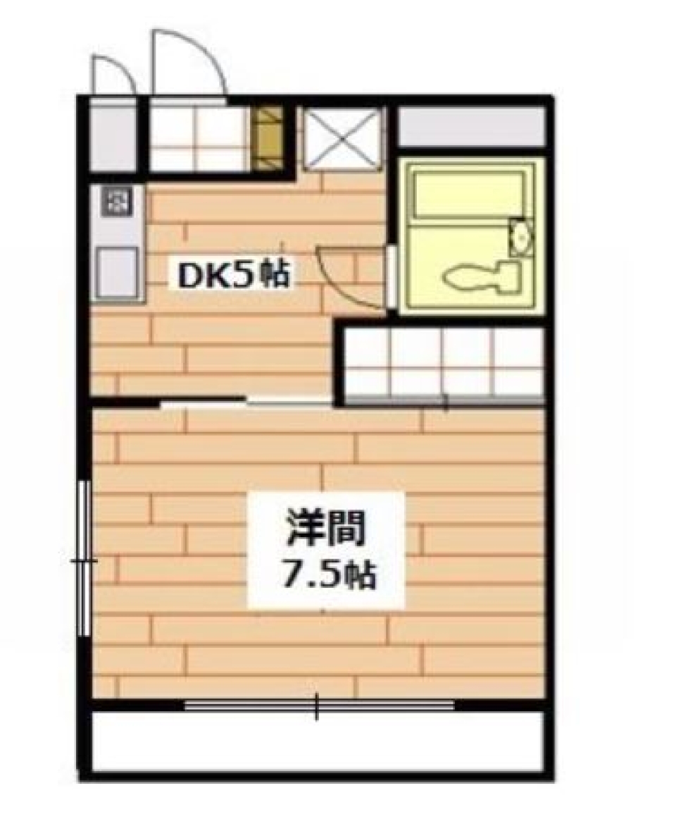 観葉植物が似合うお部屋の間取り図