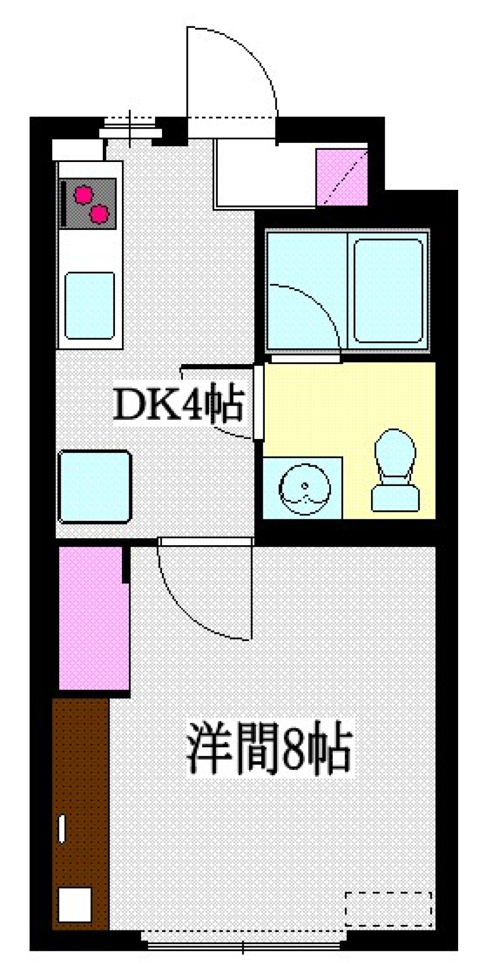 新緑のような癒しの空間の間取り図