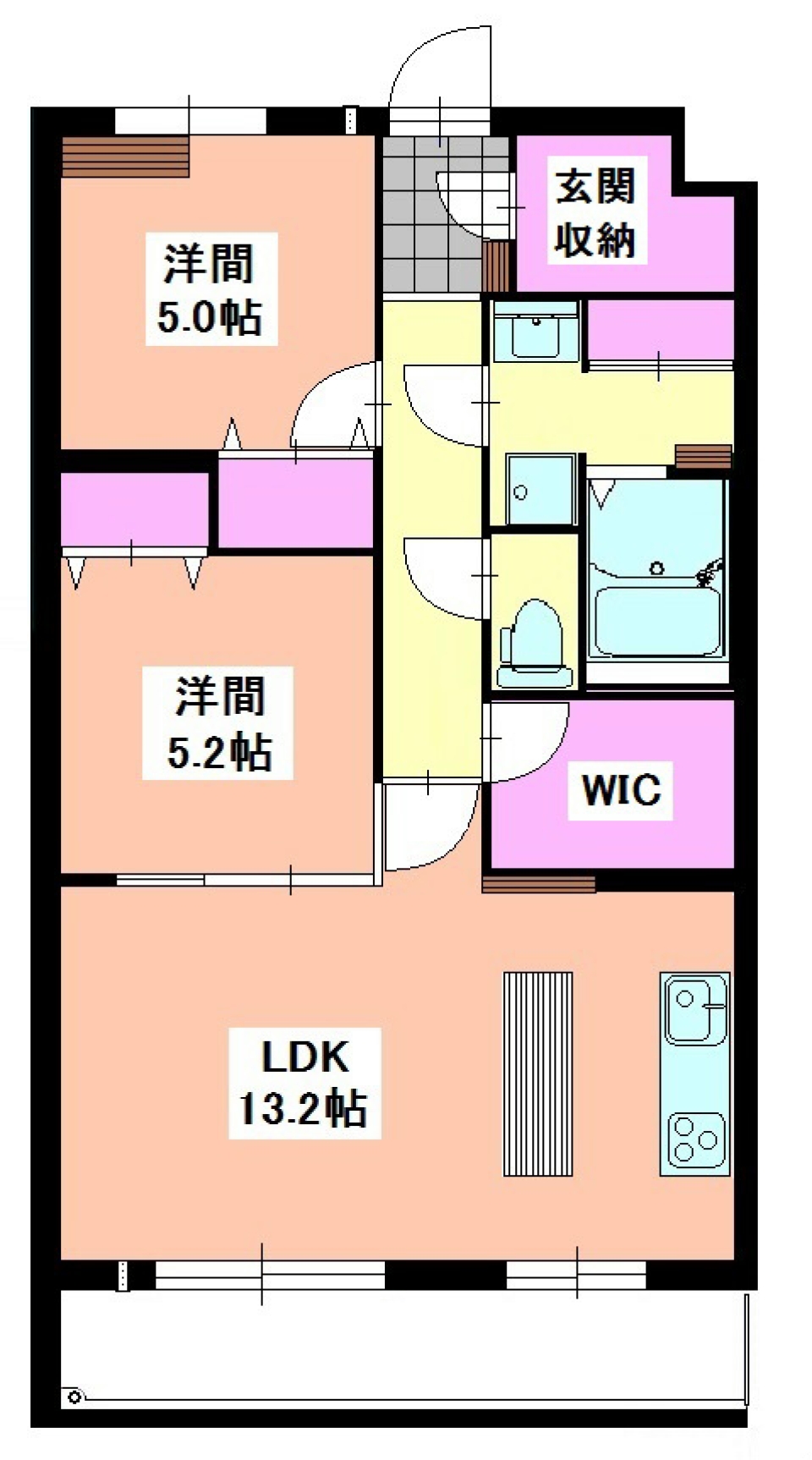 中瀬で始める新生活。の間取り図