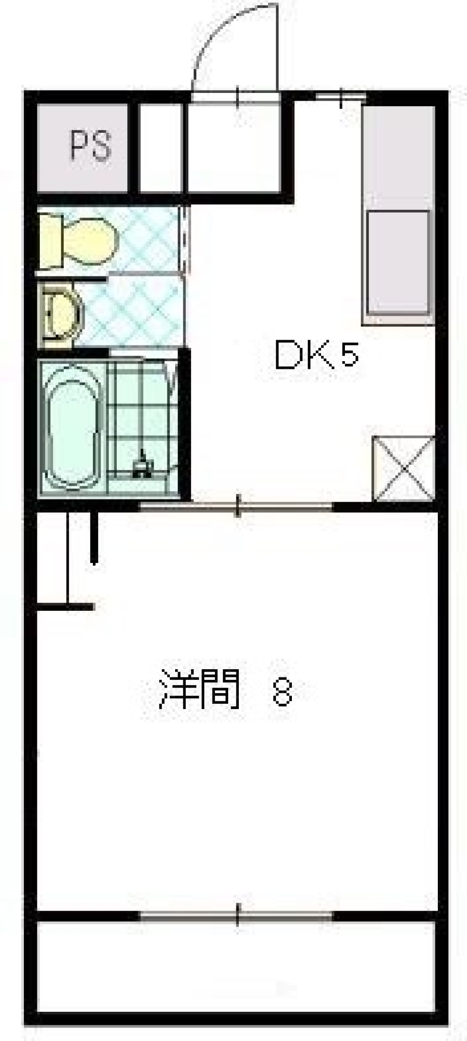 ふぅ～と一息、爽やかブルーの間取り図