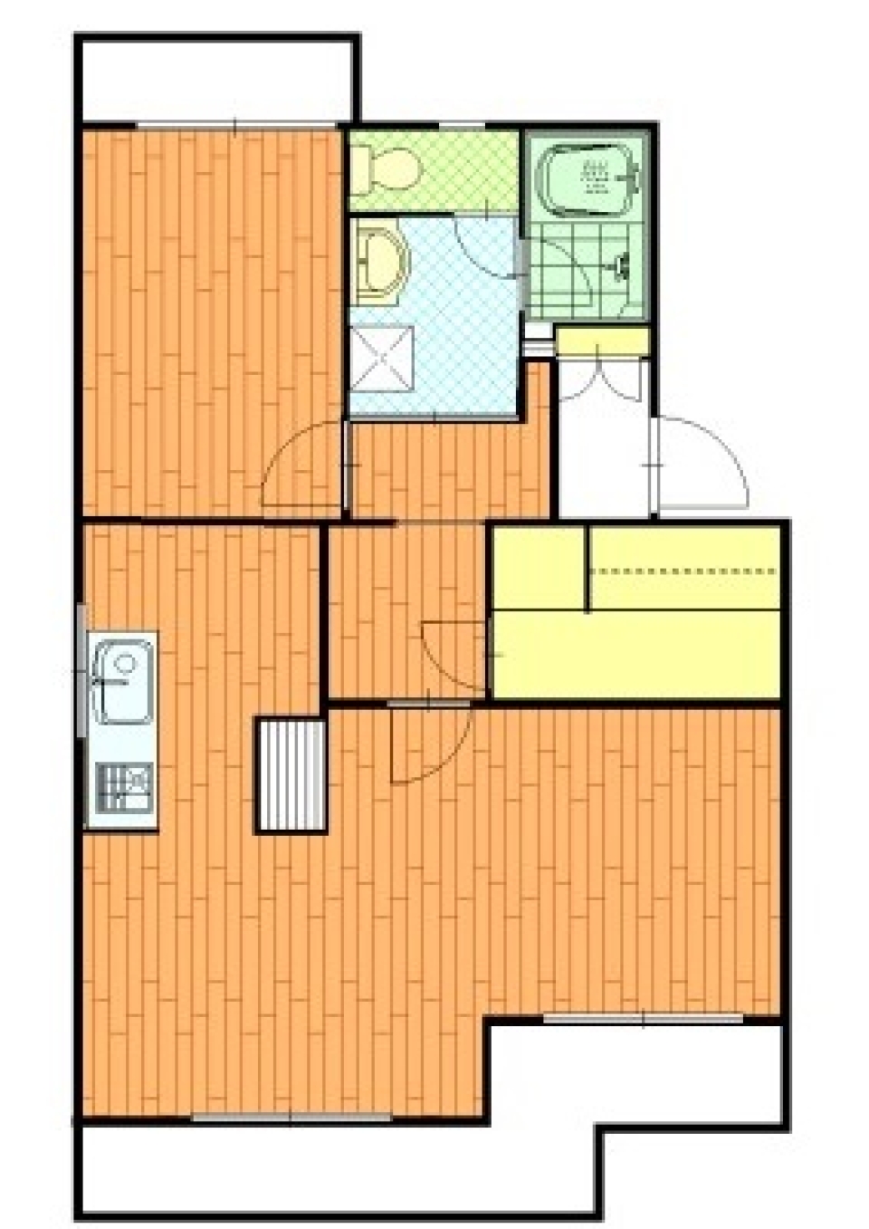 ギャップを感じるリノベ部屋。の間取り図