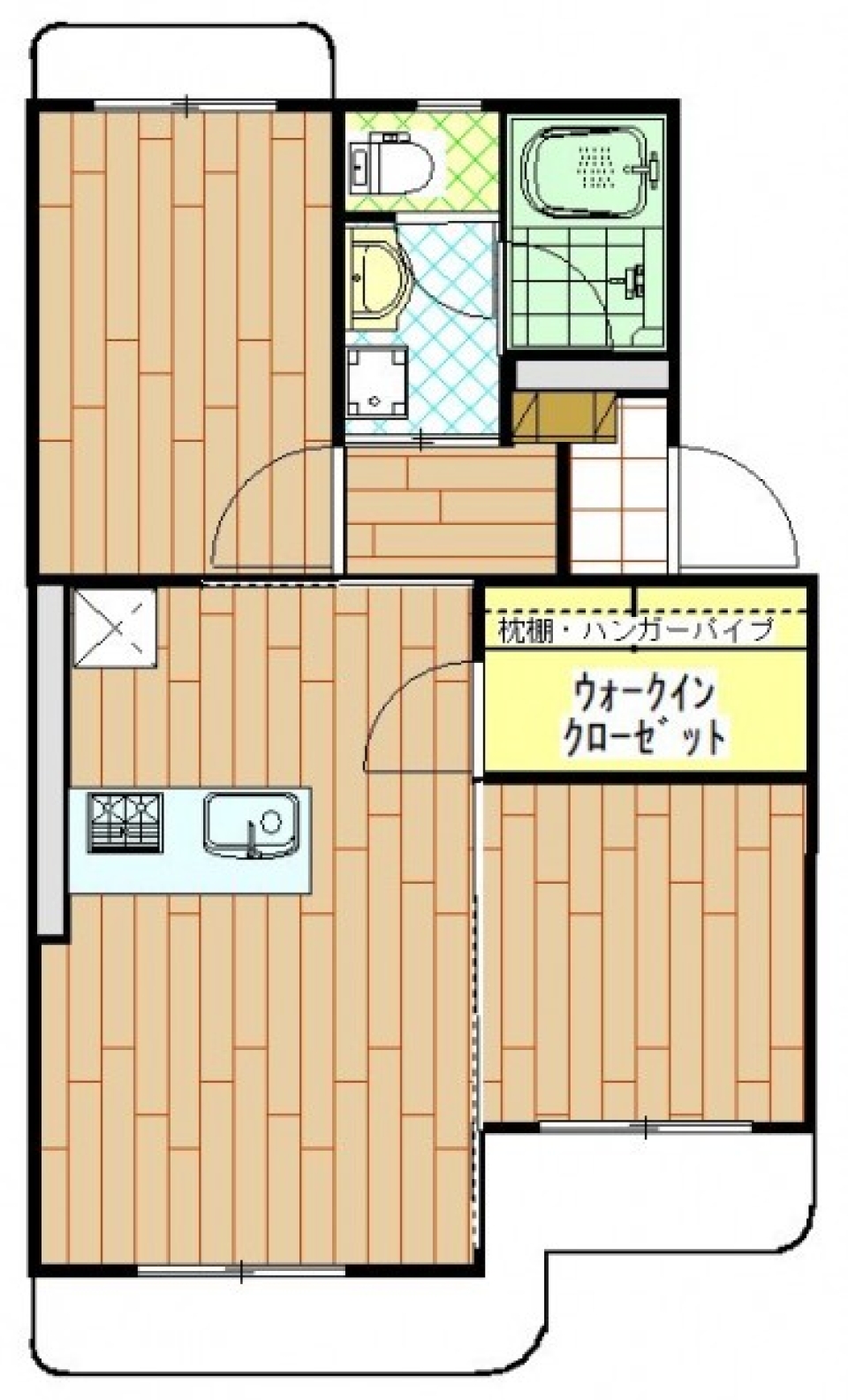 間取りが変わるお部屋の間取り図