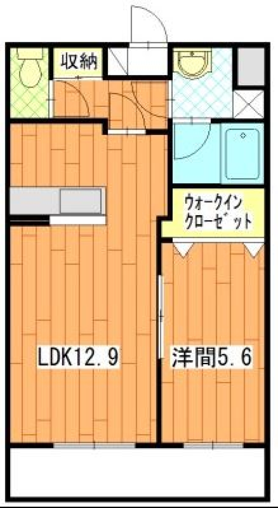 ハンモックに揺られての間取り図