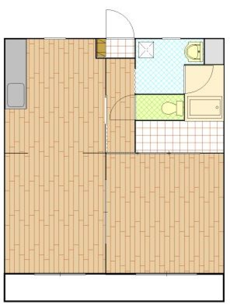 西部の中心の間取り図