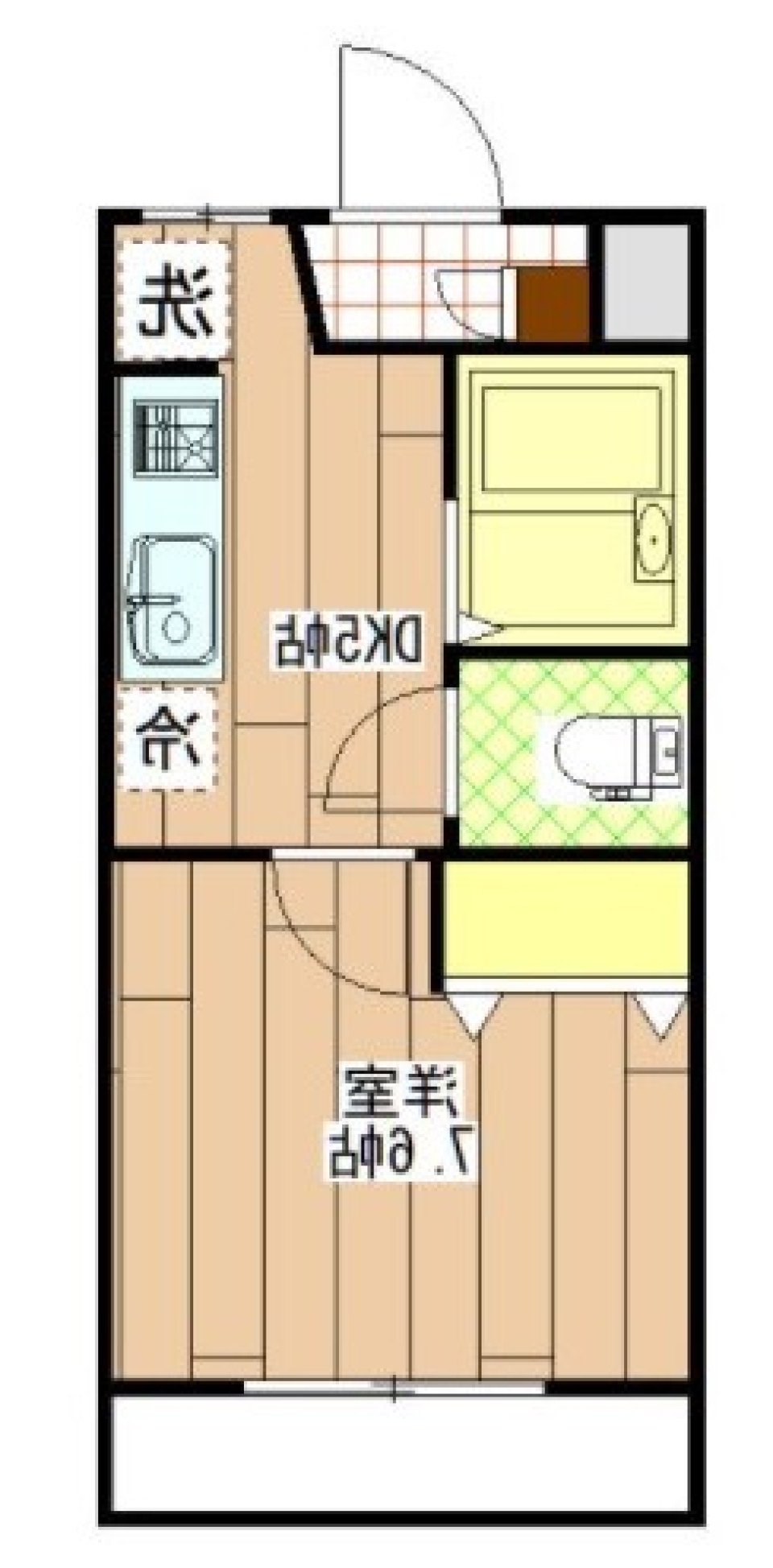 一人暮らしにチャレンジの間取り図