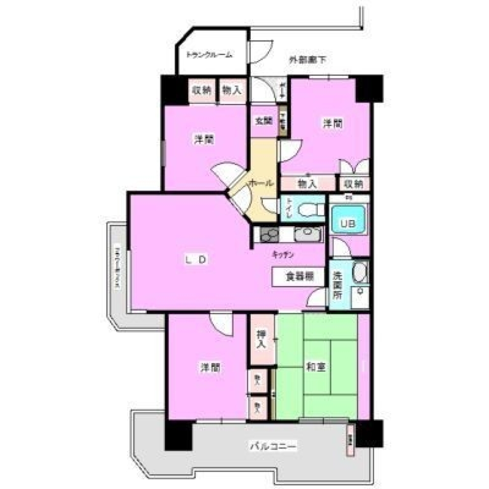 昭和レトロの艶めかしいお部屋の間取り図