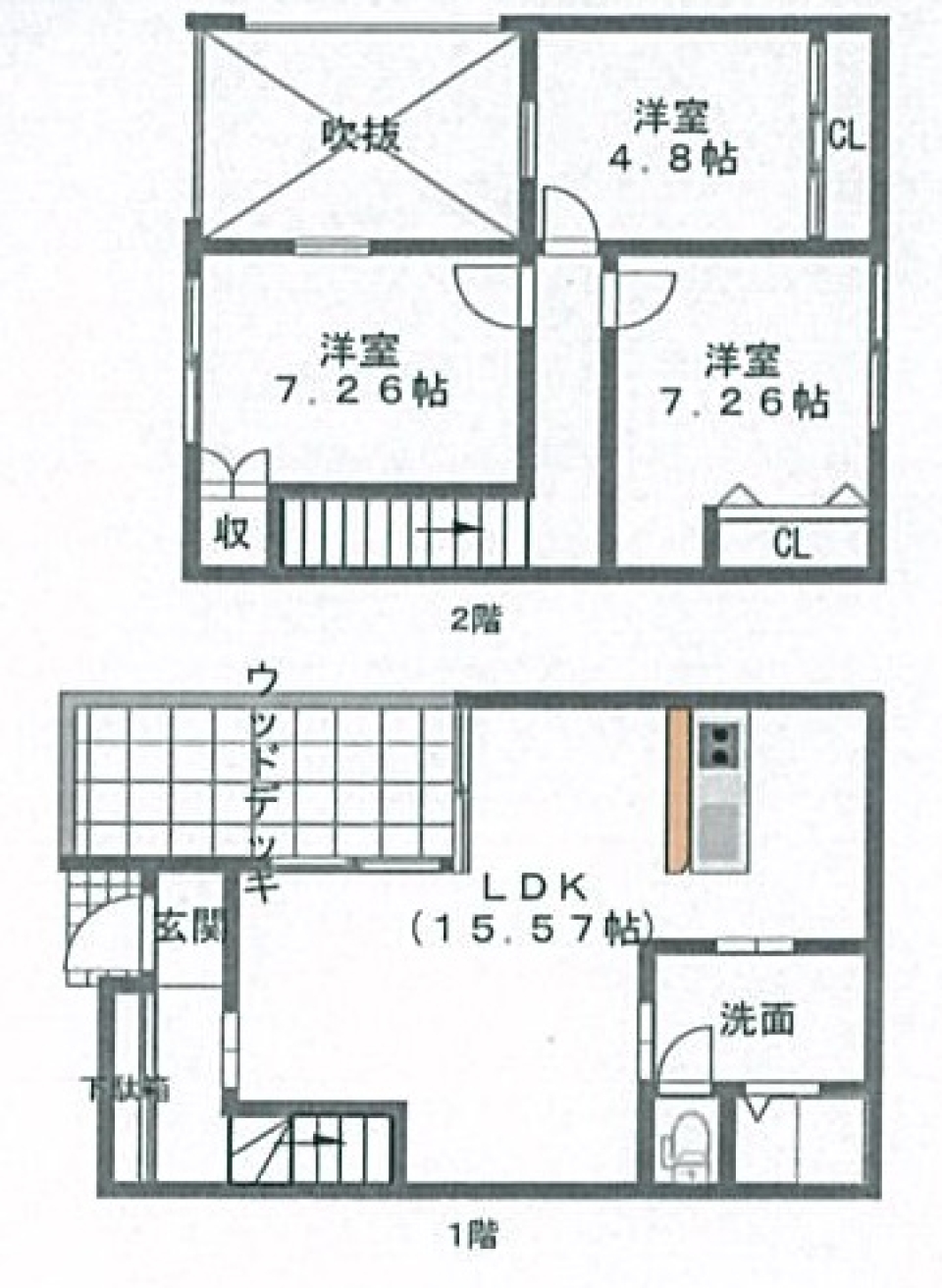 闇夜に佇む「キャレブラン」の間取り図