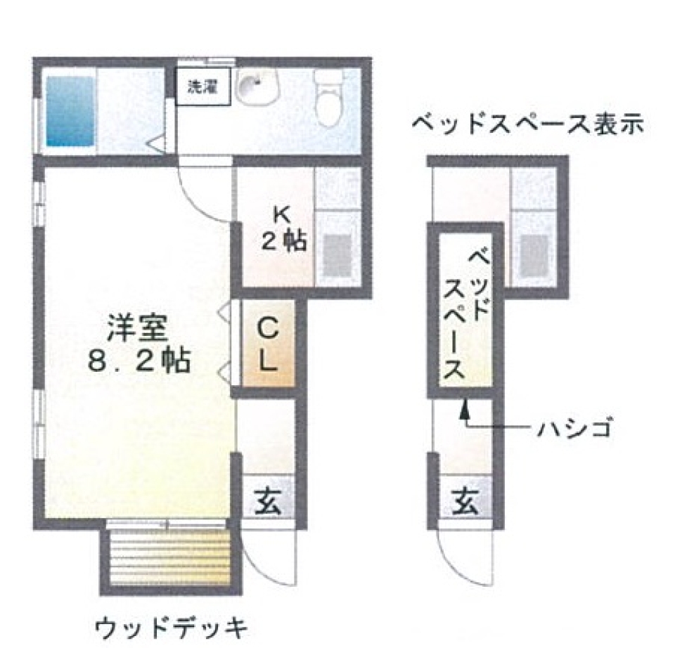 男性専用こだわりの秘密基地の間取り図