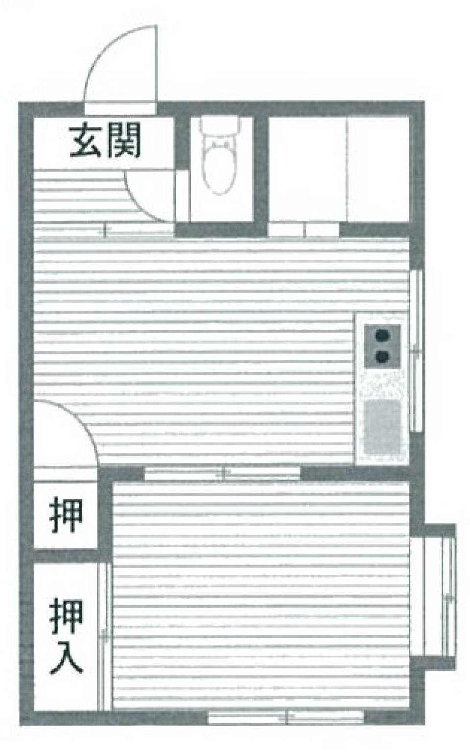 檜が香る、無垢フロア。の間取り図