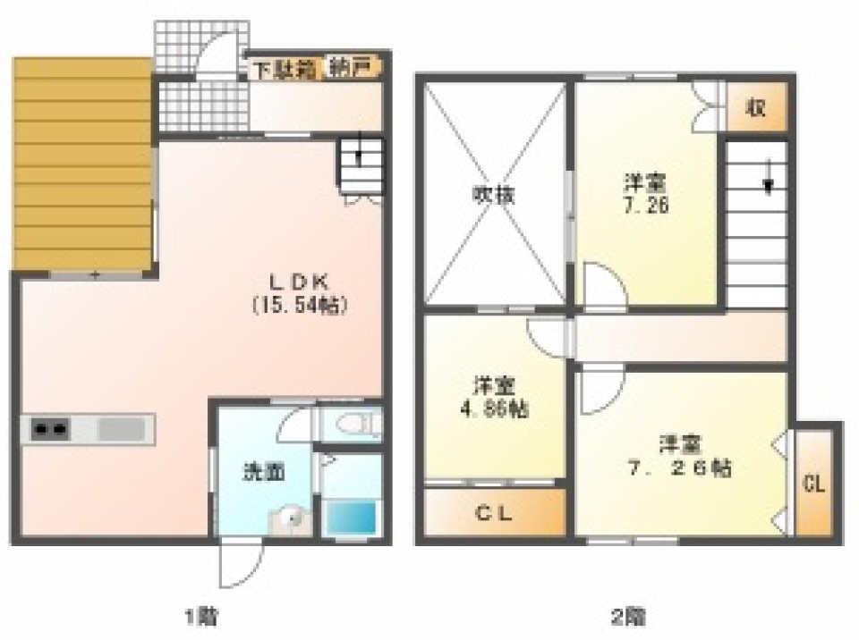 白箱　~無重力空間~の間取り図