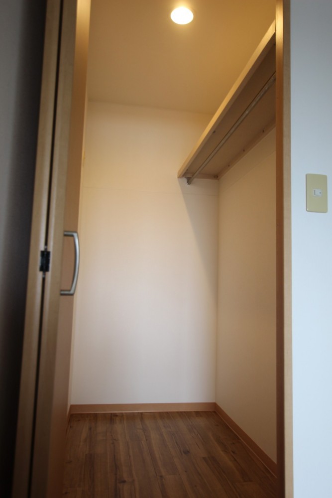 ウォークインクローゼットが。嬉しい。