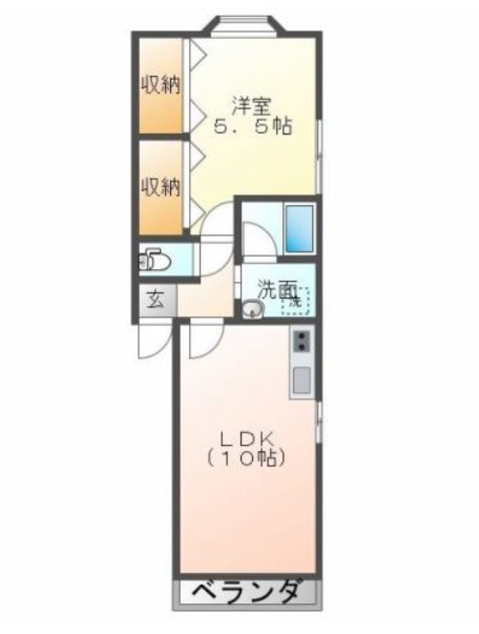 床壁おしゃれなメルヘンハウスの間取り図