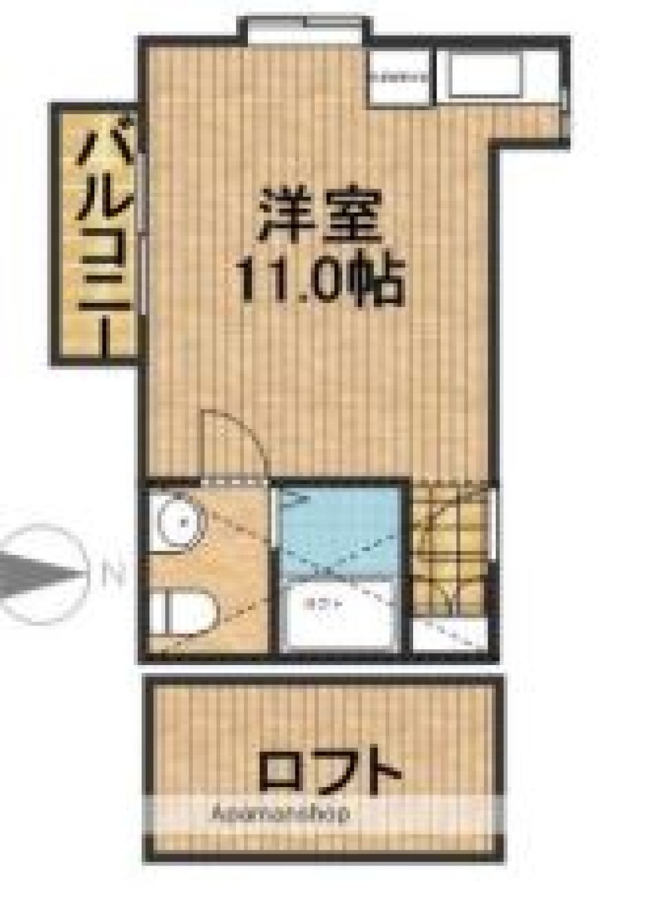 【家電3点付】LOFTがあるのとないのとでは大違い。の間取り図