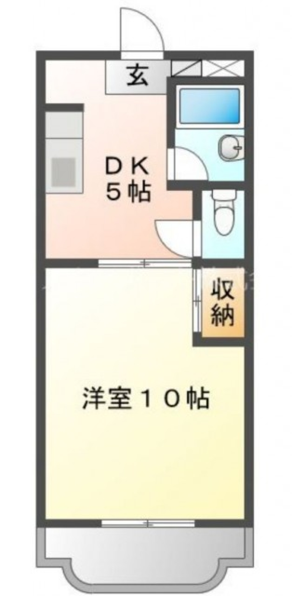 シンプルな一人暮らし。の間取り図