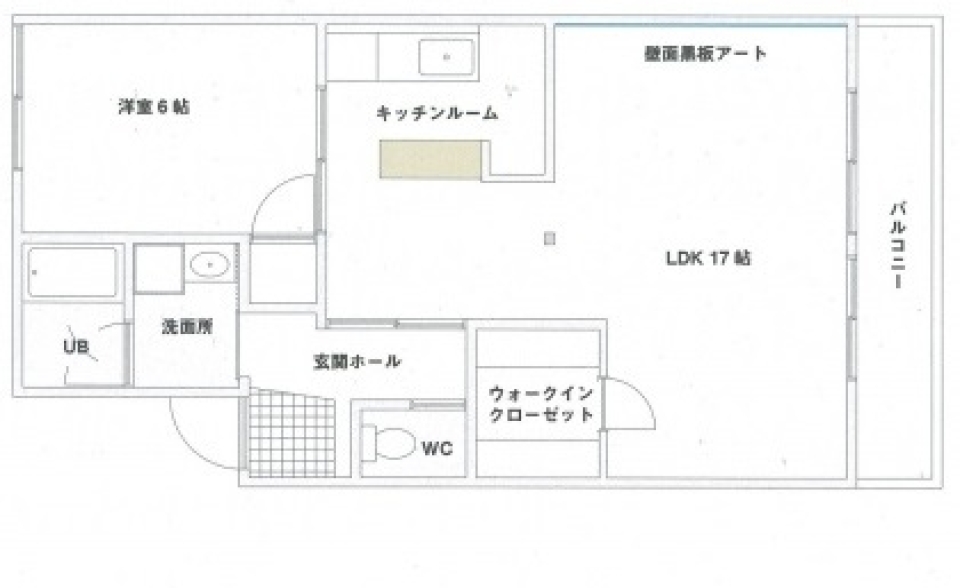 カフェ「ＣＯＳＭＯ」間もなくオープン。の間取り図