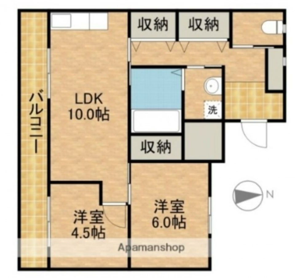 ちょっとしたオシャレが詰まったおうちの間取り図