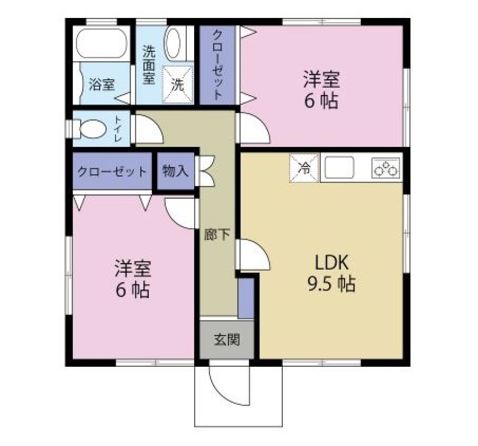 平屋でペットとのんびり暮らしの間取り図