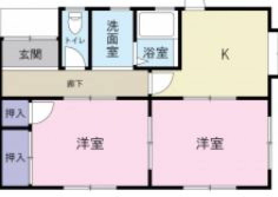 昭和感漂う、平屋戸建て。の間取り図