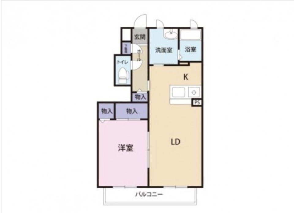 かわいいアパートに囲まれて。の間取り図