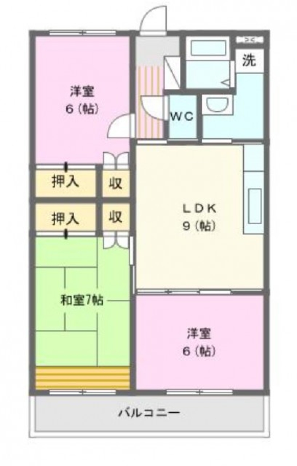 【日当たり抜群】ペットと毎日お散歩の間取り図