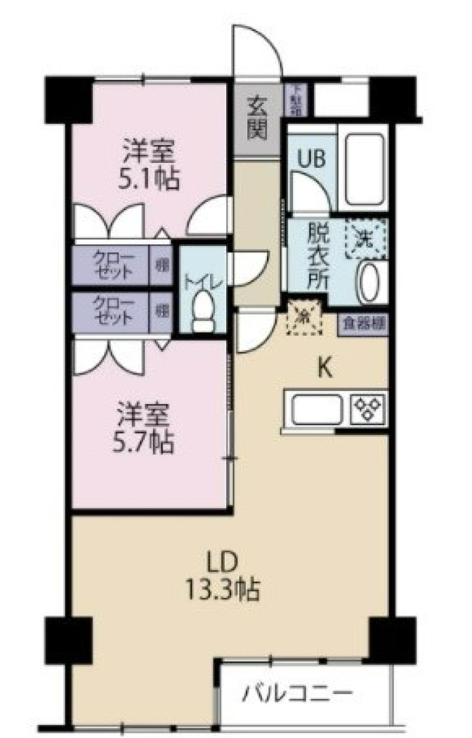 太陽とともに暮らすの間取り図