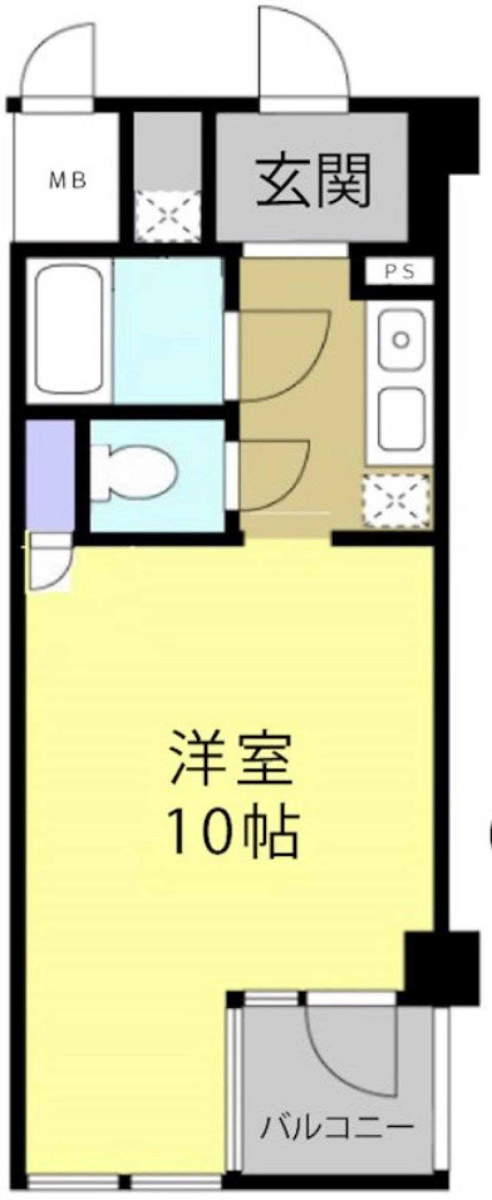 4面キャンバスルームの間取り図