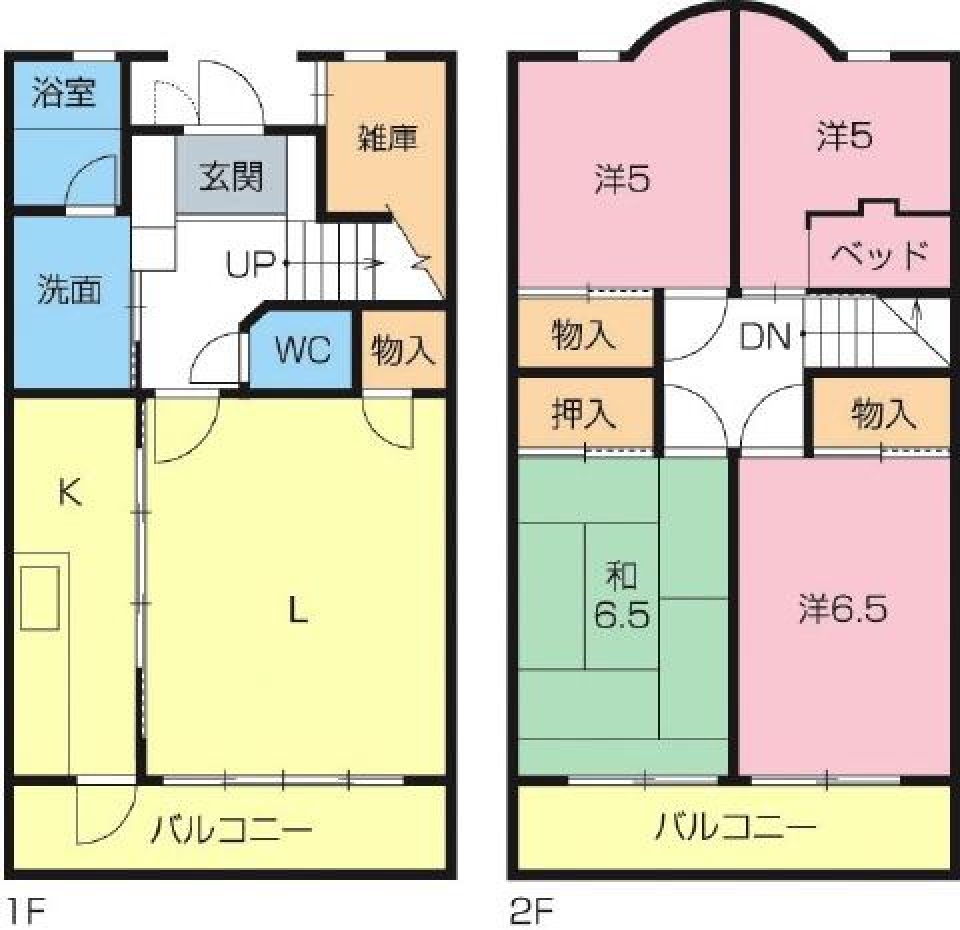 ガラスブロックがふんだんに。の間取り図