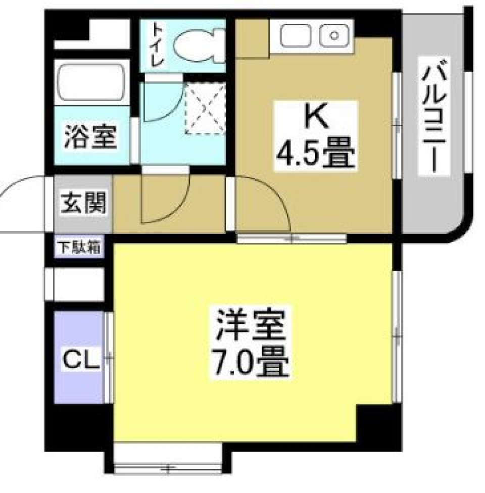 【テストに出ます】ライトブルー×木目調の天井＝映えの間取り図