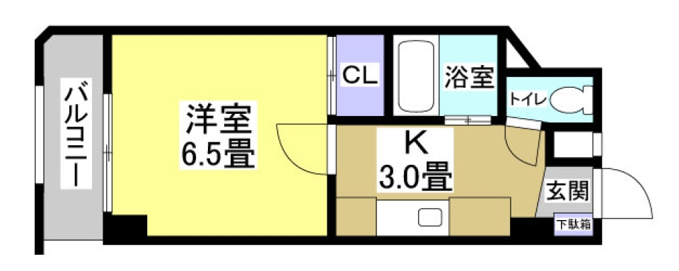 INDIVIDUAL PATTERN MOTOHAMAの間取り図