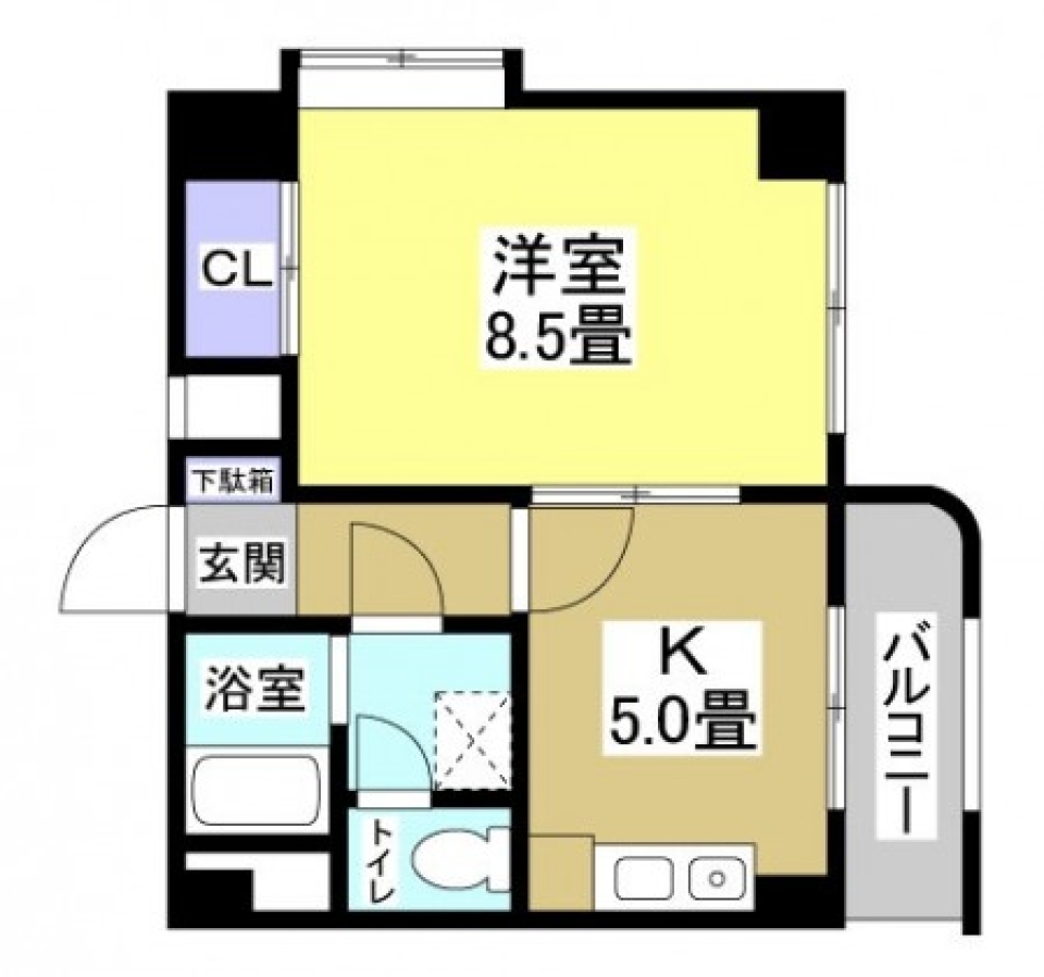 INDIVIDUAL PATTERN MOTOHAMAの間取り図