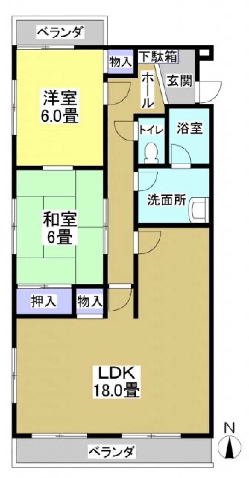 駅チカ斜め天井。の間取り図