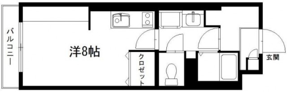 ポジティブルーム　アウトドア派の間取り図